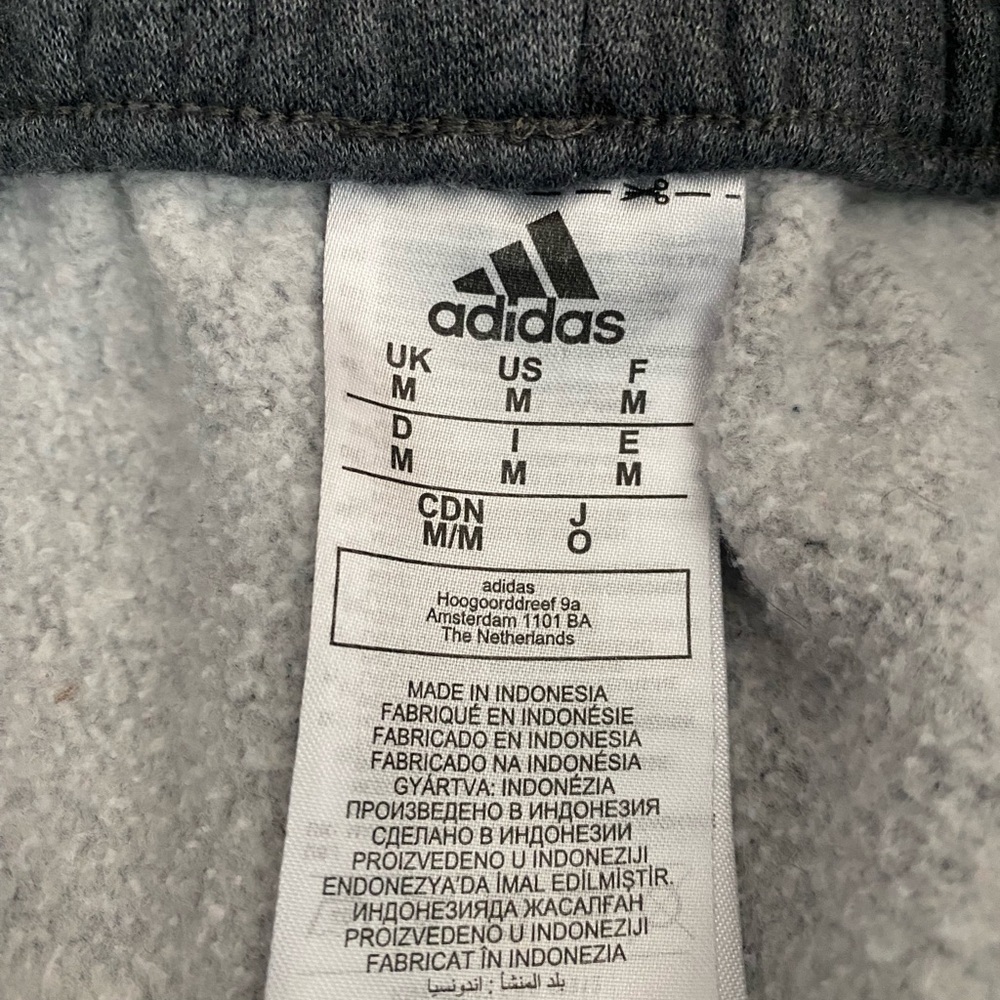 Adidas Charcoal Joggers with Logo Men M - Picture 6 of 6